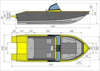 купить Катер-лодка алюминиевая ТРИЕРА 540 Боурайдер Комфорт в Москве - фото 