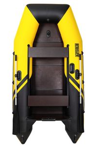 купить Лодка ПВХ БРОНЯ 280 СК Жёлтый - чёрный в Москве - фото 