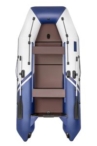 купить Лодка ПВХ БРОНЯ 340 СК Белый - синий в Москве - фото 
