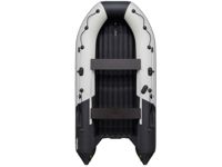купить Лодка ПВХ РИВЬЕРА 3800 килевое надувное дно "комби" светло-серый/черный в Москве - фото 