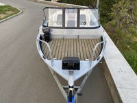 купить Комплект Алюминиевая лодка (катер) Mikatsu (Микатсу) 470 (Z43) Sport + мотор Hidea HDEF60FUEL-T EFI в Москве - фото 