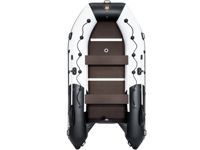 купить Лодка ПВХ РИВЬЕРА Максима 3800 СК "Комби" светло-серый/черный в Москве - фото 