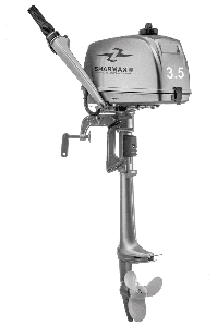 купить 2х-тактный лодочный мотор SHARMAX SM3.5HS (2024) в Москве - фото 
