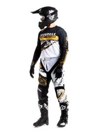 купить Мотоштаны Sharmax Black-gold в Москве - фото 