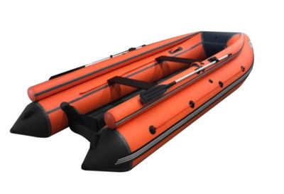 Лодка ПВХ ORCA 380 НД с фальшбортом оранжевый/черный в Москве