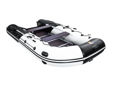 купить Лодка ПВХ РИВЬЕРА Максима 3800 СК "Комби" светло-серый/черный в Москве - фото 