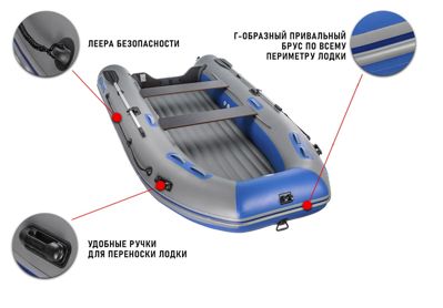 купить Лодка ПВХ STORMLINE Air Classic 430 (2024) в Москве - фото 