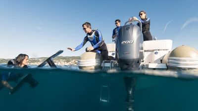 купить 4х-тактный лодочный мотор YAMAHA F200FETX в Москве - фото 