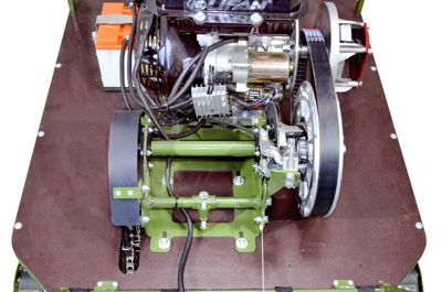 купить Мотобуксировщик KOIRA T 15 (15 л/с), стеклопластик в Москве - фото 