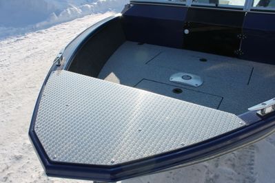 купить Катер-лодка алюминиевая WINDBOAT 4.6 DC EvoFish в Москве - фото 