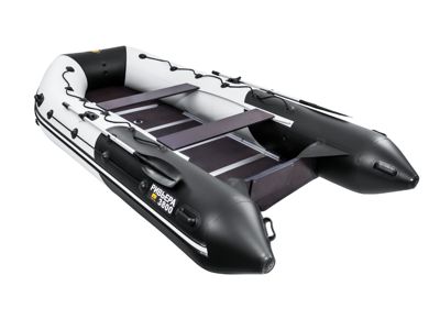 купить Лодка ПВХ РИВЬЕРА Максима 3800 СК "Комби" светло-серый/черный в Москве - фото 
