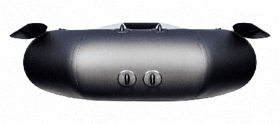 купить Гребная лодка ПВХ ТАЙМЕНЬ N-270 "Комби" серый-чёрный в Москве - фото 