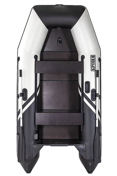 купить Лодка ПВХ БРОНЯ 280 СК Белый - чёрный в Москве - фото 