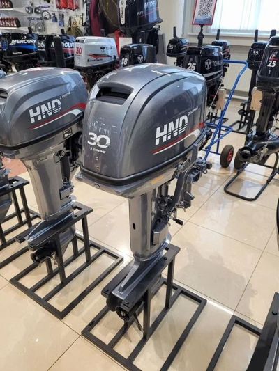 купить 2х-тактный лодочный мотор HND OB30 ERS Б/У в Москве - фото 