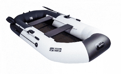 купить Гребная лодка ПВХ ТАЙМЕНЬ N-270 "Комби" серый-чёрный в Москве - фото 