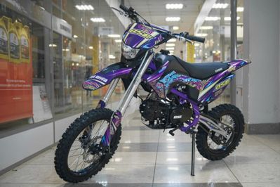 купить Мотоцикл BSE MX 125 17/14 Purple Dragon PITBIKE в Москве - фото 