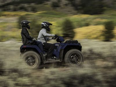 купить Квадроцикл POLARIS Sportsman Touring 850 Premium Navy Blue (ПСМ) в Москве - фото 