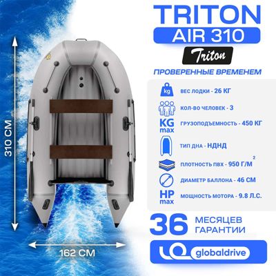 купить Лодка ПВХ ТРИТОН Air 310 в Москве - фото 