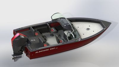 купить Катер-лодка алюминиевая ALBAKORE 560 Fish в Москве - фото 