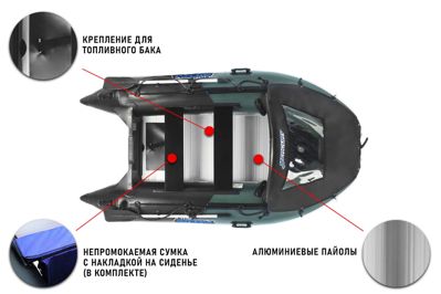 купить Лодка ПВХ STORMLINE Adventure Extra 310 (2024) в Москве - фото 