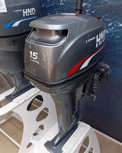 купить 2х-тактный лодочный мотор HND OB15 HS Б/У в Москве - фото 