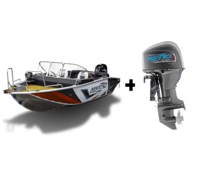 купить Комплект Алюминиевая лодка (катер) Mikatsu (Микатсу) 475 (Z43) Premium + мотор Mikatsu MF60FEL-T-EFI в Москве - фото 