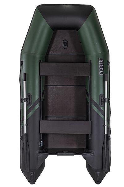 купить Лодка ПВХ БРОНЯ 280 СК Зелёный - чёрный в Москве - фото 