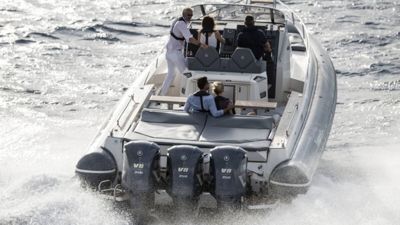 купить 4х-тактный лодочный мотор YAMAHA F350AETX в Москве - фото 