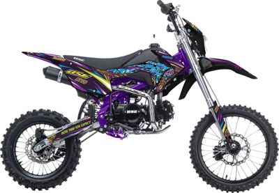 купить Мотоцикл BSE MX 125 17/14 Purple Dragon PITBIKE в Москве - фото 