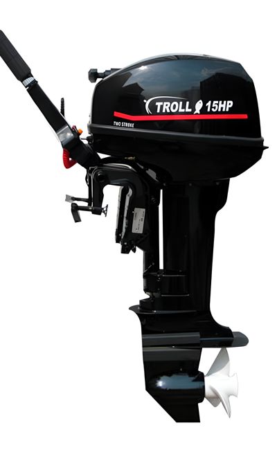 купить 2х-тактный лодочный мотор TROLL T 15 S в Москве - фото 