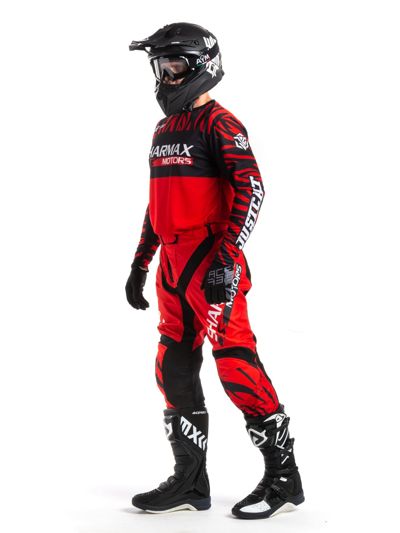 купить Мотоштаны Sharmax Red в Москве - фото 