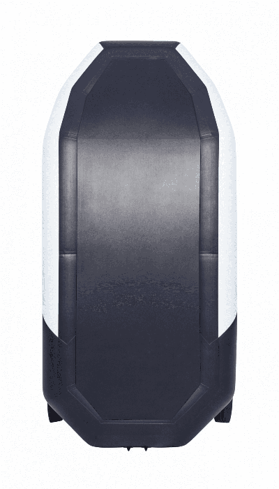 купить Гребная лодка ПВХ ТАЙМЕНЬ N-270 "Комби" серый-чёрный в Москве - фото 