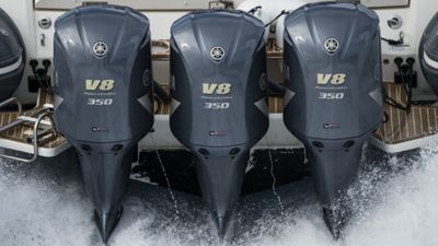 купить 4х-тактный лодочный мотор YAMAHA F350AETX в Москве - фото 