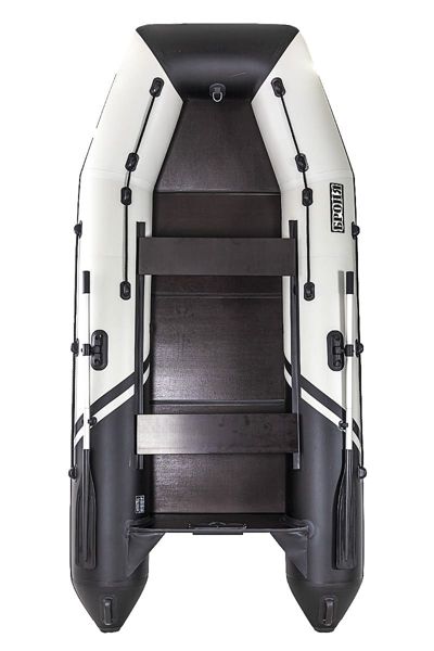 купить Лодка ПВХ БРОНЯ 320 С Белый - чёрный в Москве - фото 