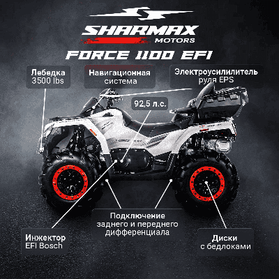 купить Квадроцикл SHARMAX Force 1100 LTD в Москве - фото 