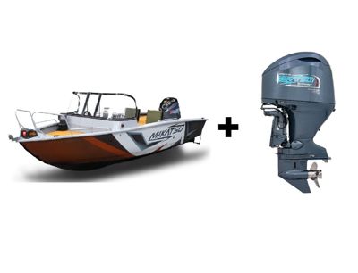 купить Комплект Алюминиевая лодка (катер) Mikatsu (Микатсу) 570 (Z43) Sport + мотор Mikatsu MF115FEL-T EFI в Москве - фото 