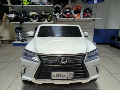 купить ДЕТСКИЙ ЭЛЕКТРОМОБИЛЬ LEXUS LX 570 ULTRA NEW Белый в Москве - фото 