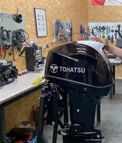 4х-тактный лодочный мотор TOHATSU MFS40 AETL Б/У в Москве