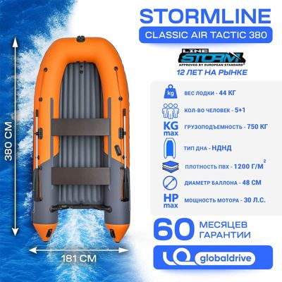купить Лодка ПВХ STORMLINE Air Classic Tactic 380 в Москве - фото 