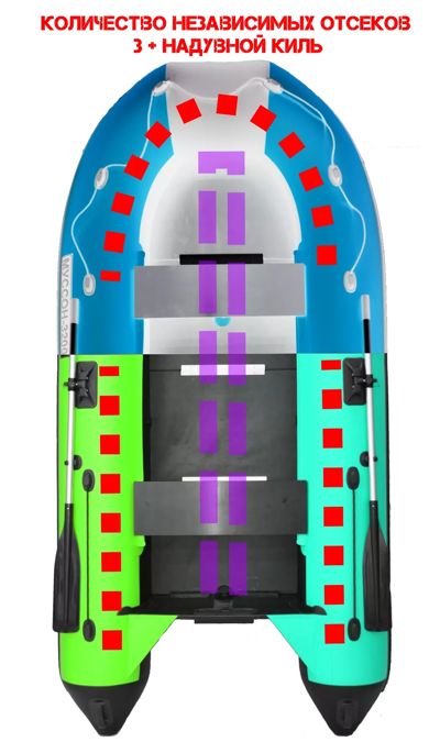 купить Лодка ПВХ МУССОН 3200 СК в Москве - фото 