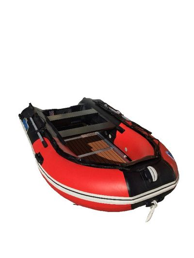 купить Лодка ПВХ STORMLINE Flexiteek 310 (черно-зеленая/красно-черная) в Москве - фото 