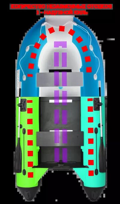 купить Лодка ПВХ МУССОН 3400 СК в Москве - фото 