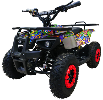 Электроквадроцикл MOTAX Mini Grizlik X-16 E1000 BW в Москве