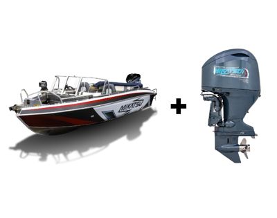 купить Комплект Алюминиевая лодка (катер) Mikatsu (Микатсу) 590 (Z99) Premium + мотор Mikatsu MF115FEL-T EFI в Москве - фото 