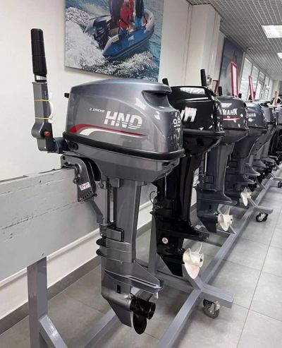 купить 2х-тактный лодочный мотор HND OB9.8 HS Б/У в Москве - фото 